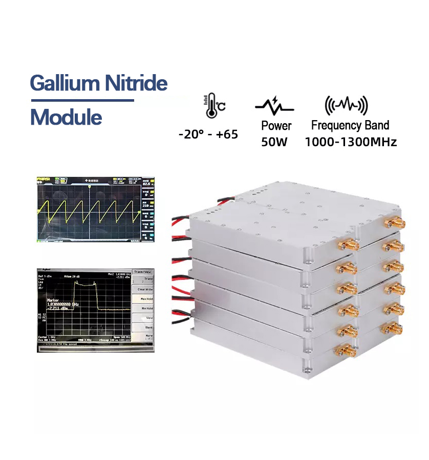 GaN-Powered 50W 1000-1300MHz Drone Signal Jammer | Modular & Customizable