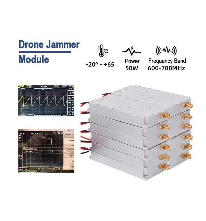 50W 600-700MHz High-Power Signal Jammer Module | Anti-Drone & LoRa/LDMOS Shielding