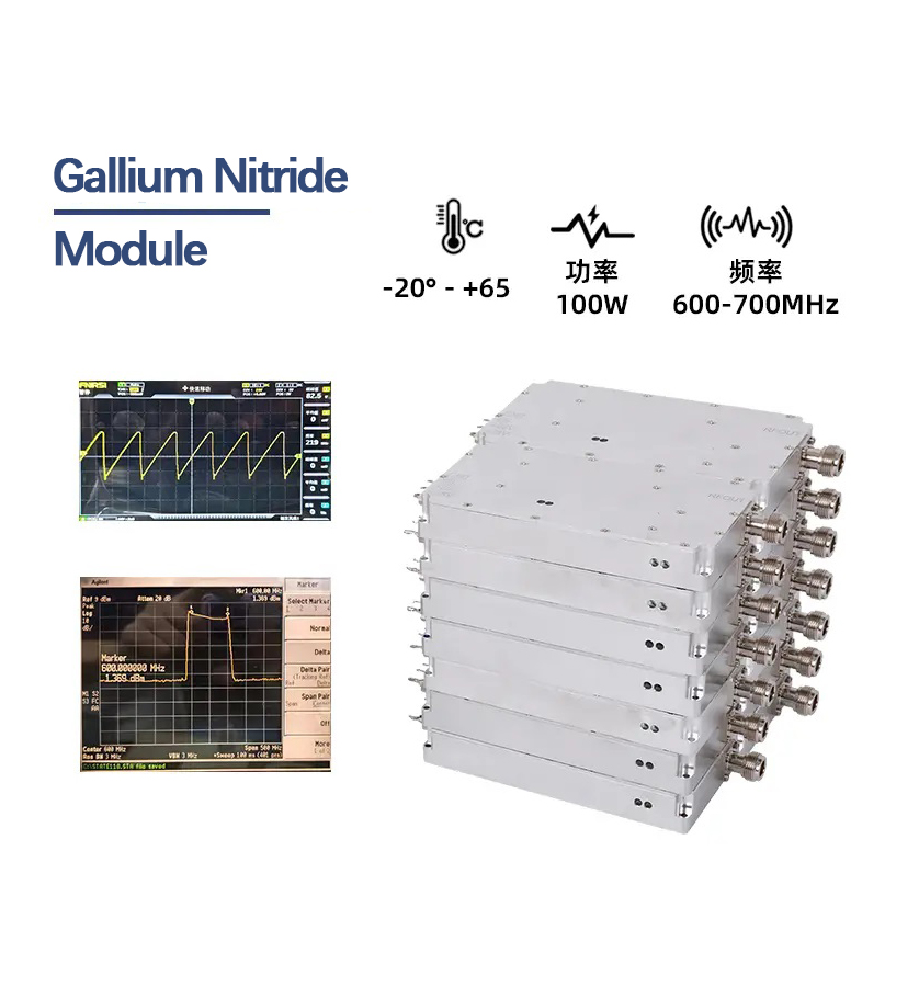 100W 600-700MHz GaN Anti-Drone Jammer Module | High-Power UAV Countermeasure