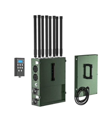 JB05-8A Backpack Drone Jammer | 8-Band Portable Counter-UAV System up to 1500m
