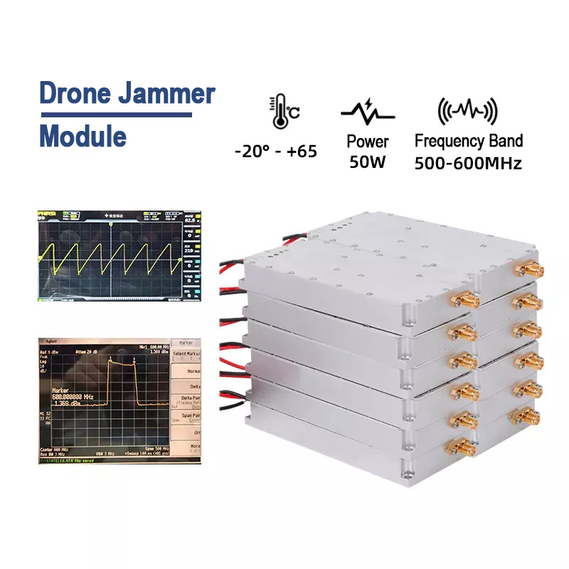 50W Drone Countermeasure Module | 500-600MHz LoRa/LDMOS Signal Jammer
