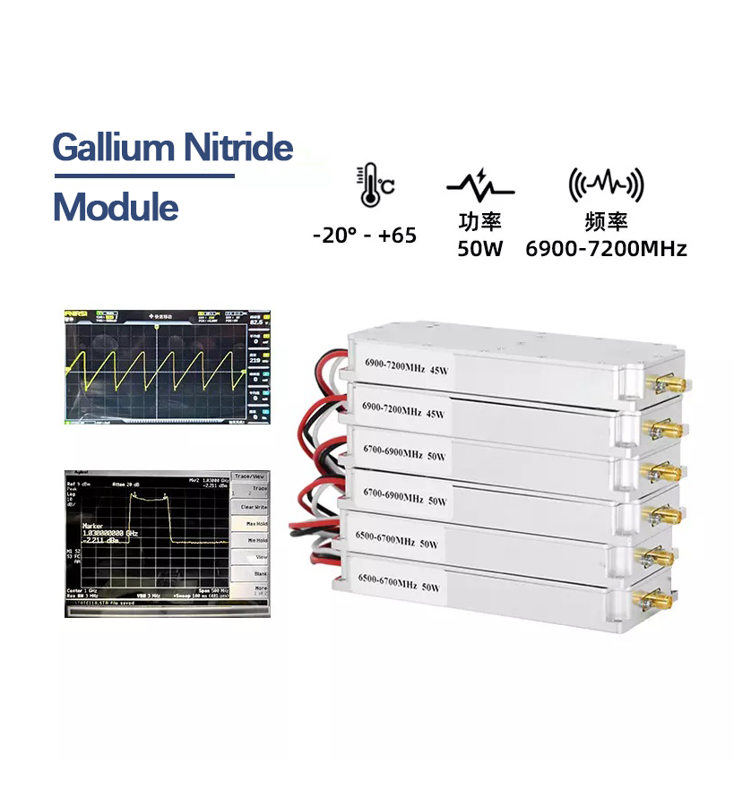 50W 6900-7200MHz GaN Drone Jammer Module | High-Frequency UAV Countermeasure