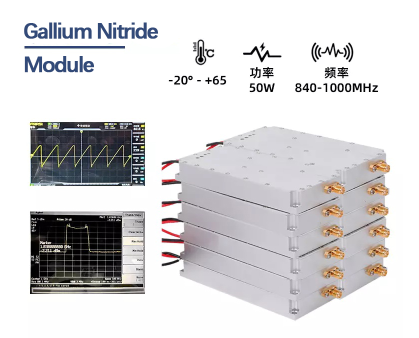 50W GaN Drone Jamming Module 840–1000MHz | Customizable Counter-UAV RF Interference Module